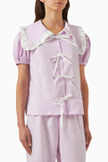Sleeper Puff Lounge Shirt in Linen