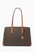 Michael Kors Medium Laila Tote Bag in Logo Canvas