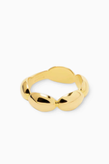 Ragbag Emberly Oval Ring in 18kt Gold-plated Sterling Silver