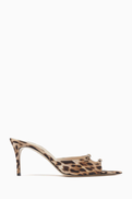 Andrea Wazen Carol 75 Mule Sandals in Satin