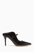 Malone Souliers Maureen 85 Mules in Croc-embossed Leather