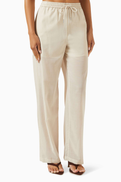 Theory Drawcord Pull-on Pants in Wool-blend