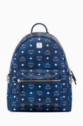 MCM Small-Medium Stark Backpack in Visetos Canvas