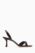 Jimmy Choo Elsy 70 Sandals in Croc-embossed Leather