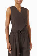 Brunello Cucinelli Tropical Vest in Wool-blend