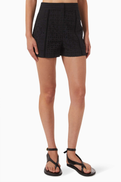 Veronica Beard Fabian Eyelet Shorts in Cotton