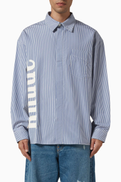 Rhude Side Logo Shirt in Cotton