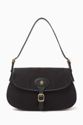 Bally B Light Shoulder Bag in Nylon & Leather