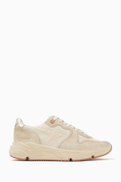 GOLDEN GOOSE Running Sole Sneakers in Suede & Canvas