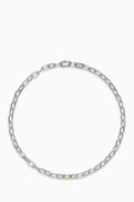 David Yurman DY Madison Chain Necklace in 18kt Gold & Silver