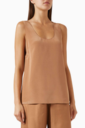 12 STOREEZ Tank Top in Silk