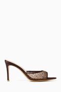 NASS Ariana 90 Mule Sandals in Mesh