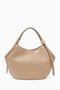 Kate Spade New York Small Deco Tulip Tote Bag in Fine-Grain Leather