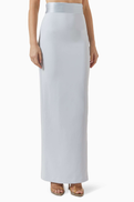 Elisabetta Franchi Structured Waistband Skirt in Crepe