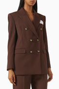Elisabetta Franchi Logo-button Blazer