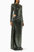 Alex Perry Sequin-embellished Gown in Mesh