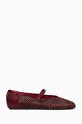 Le Silla Gilda Ballet Flats in Mesh