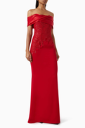 NASS Sequin-embellished Maxi Dress