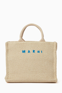 Marni Small Tote Bag in Raffia