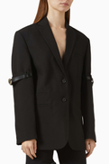 Coperni Logo belted Blazer
