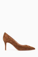 Gianvito Rossi Point-toe 70 Pumps in Suede
