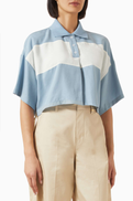 We11Done Side Ribbon Cropped T-shirt
