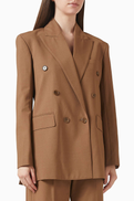 Scanlan Theodore Double Breasted Blazer in Wool-blend