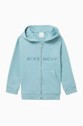 Givenchy Logo Zip Hoodie in Cotton-fleece