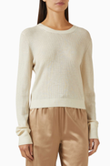 Eterne Rib Stitch Clark Sweater in Cashmere