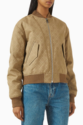 Tory Burch T-Monogram Jacquard Bomber Jacket