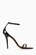 Amina Muaddi Barbara 105 Sandals in Patent Leather
