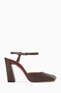 Amina Muaddi Charlotte 95 Pumps in Nappa