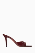 Amina Muaddi Elodie 90 Mules in Patent Leather