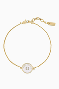 MARC JACOBS The Button Chain Bracelet in Plated-brass