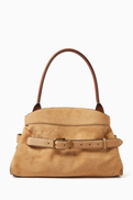 MARC JACOBS The Dakota Satchel Shoulder Bag in Suede