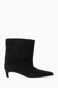 12 STOREEZ Tube Ankle Boots in Suede