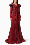 NASS Embellished Knot Gown
