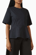 COS Peplum Top in Cotton