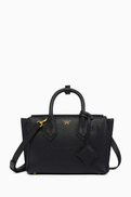 MCM Small Milla Tote Bag in Leather