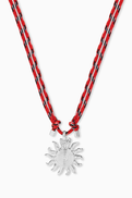 Luv Aj The Ibiza Sun Necklace in Silver-plated Brass
