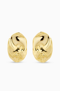 Luv Aj The Granada Disc Earrings in Gold-tone Brass