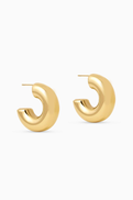 Luv Aj Noemi Hoop Earrings in Gold-plated Brass