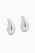 Luv Aj Gia Hoops in Silver-plated Brass