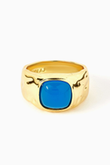 Luv Aj The Valencia Statement Ring in Gold-plated Brass
