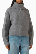 Represent Polar Half-zip Sweater in Knit