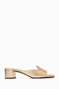 Jimmy Choo Dina Flat Sandals in Leather