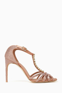 Malone Souliers Erika Crystal 90 Mule Sandals in Satin