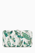 Judith Leiber Smooth Rectangle Crystal-embellished Lily Belles Clutch