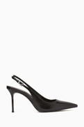 Schutz Paola 90 Slingback Pumps in Lizard-embossed Leather