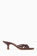 Schutz Tara 50 Mule Sandals in Leather